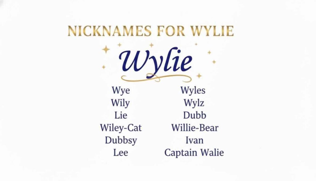 "Nicknames for wylie" title pr mujhy aik vip image bna dain jo ka attractive and engaging bhi hu or image ka size bilkul diy gay image ki tarah rakhna" "plz ignore given image all names "take a new names list according to title"