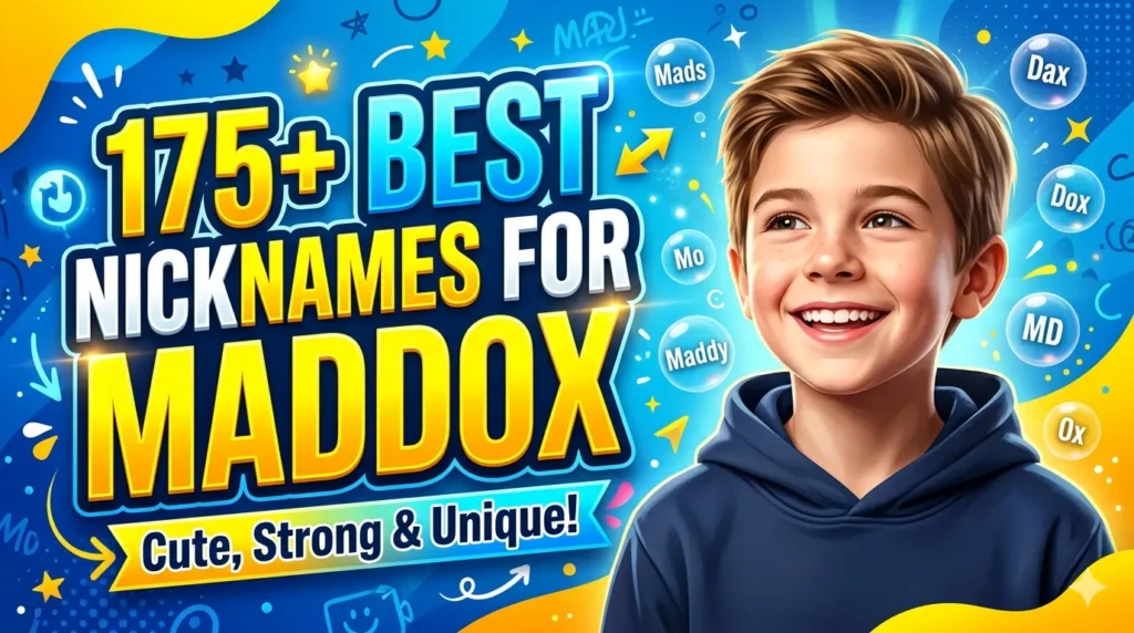 175+ Best Nicknames for Maddox Cute, Strong & Totally Unique