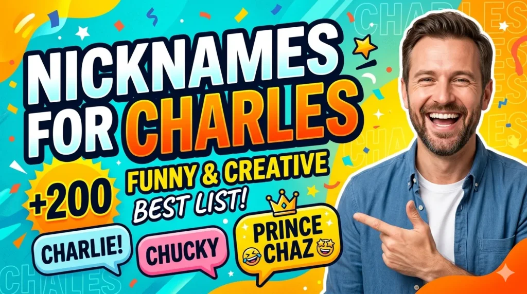 Nicknames for Charles 200+ Funny & Creative