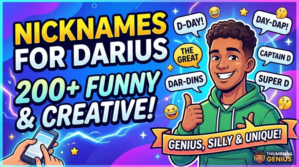 Nicknames for Darius 200+ Funny & Creative