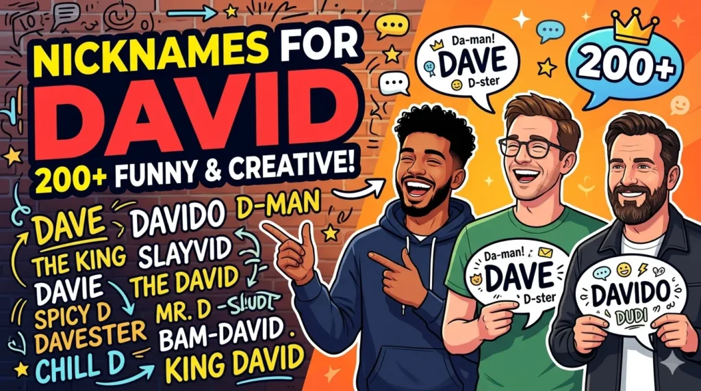 Nicknames for David 200+ Funny & Creative