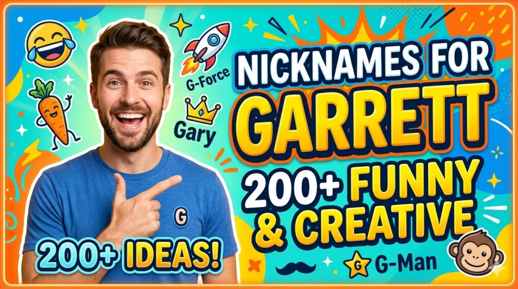 Nicknames for Garrett 200+ Funny & Creative