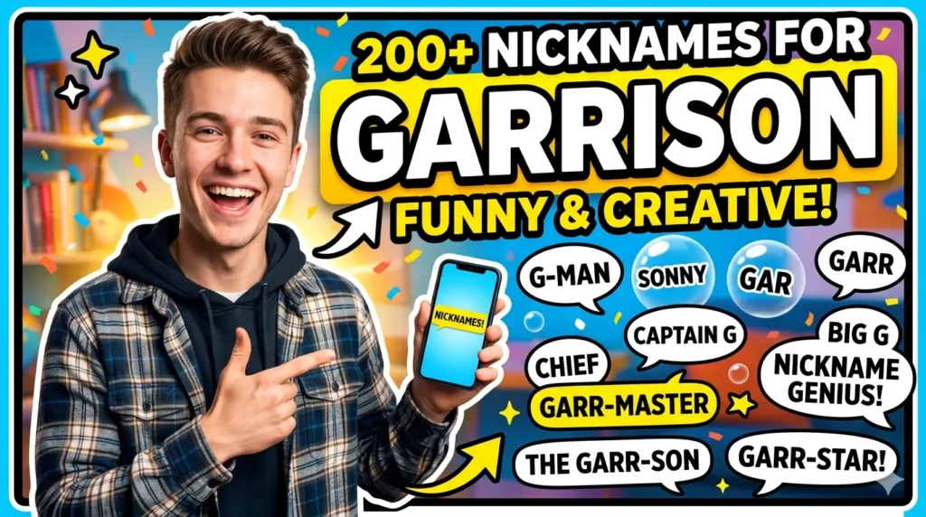 Nicknames for Garrison 200+ Funny & Creative