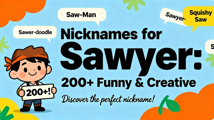 Nicknames for Sawyer 200+ Funny & Creative