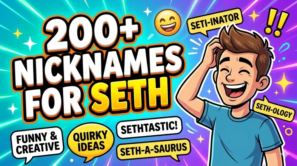 Nicknames for Seth 200+ Funny & Creative