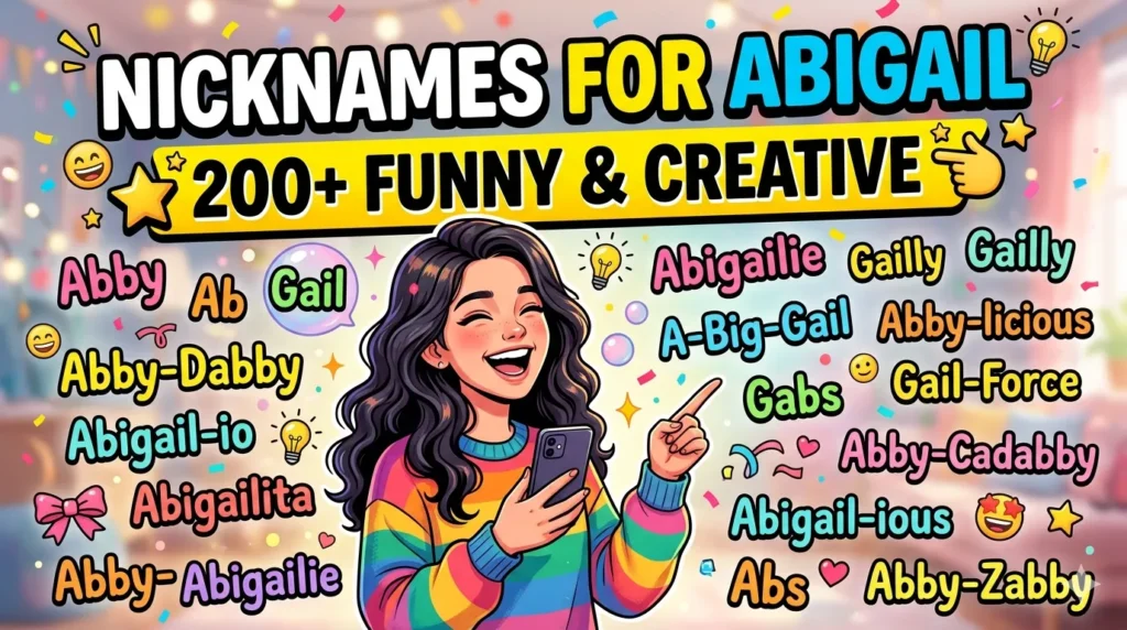 Nicknames for Abigail 200+ Funny & Creative