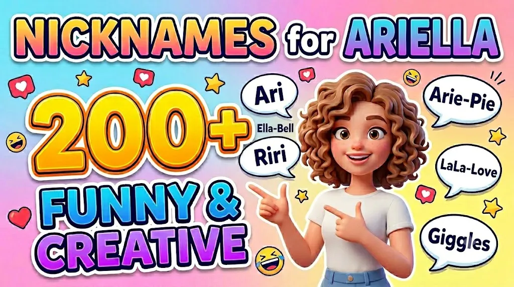 Nicknames for Ariella 200+ Funny & Creative