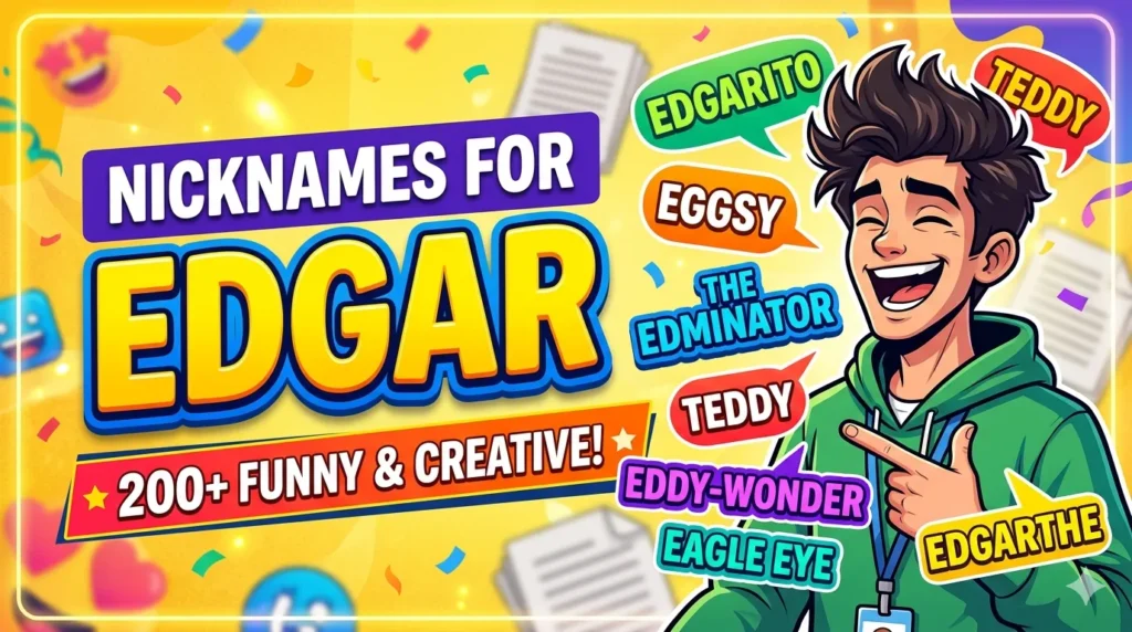 Nicknames for Edgar 200+ Funny & Creative