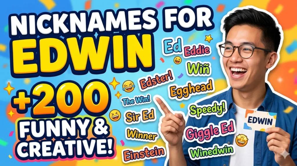 Nicknames for Edwin 200+ Funny & Creative