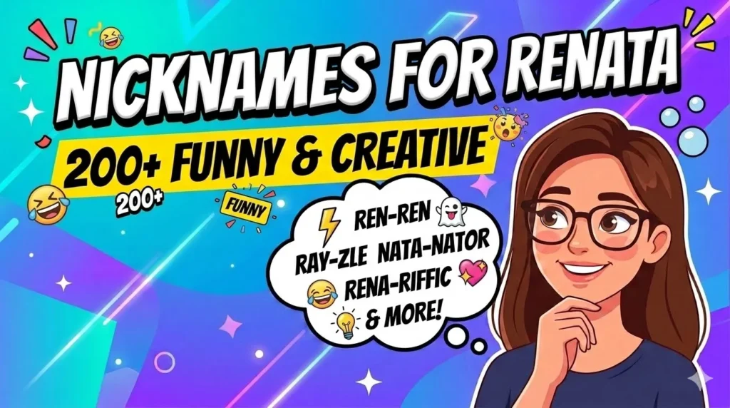 make a thumbnail for this article Nicknames for Renata 200+ Funny & Creative