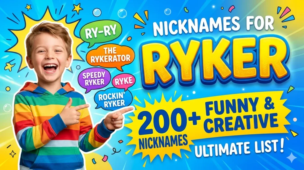 Nicknames for Ryker 200+ Funny & Creative