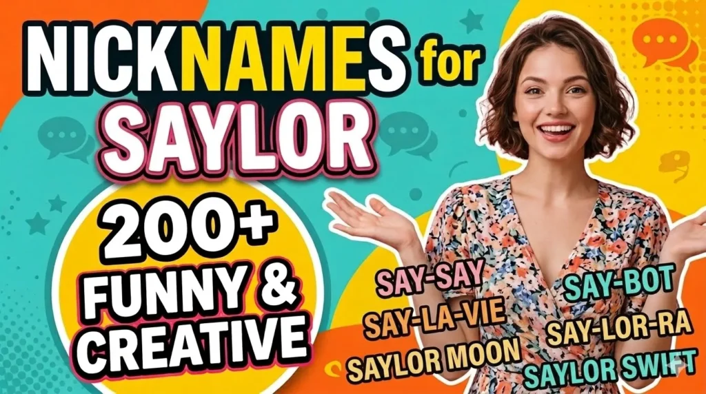 Nicknames for Saylor 200+ Funny & Creative